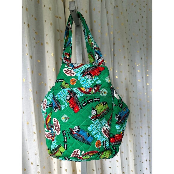 Handmade Handcrafted Thomas The Tank Engine & Friends Cartoons Quilted Tote Bag - Picture 2 of 7